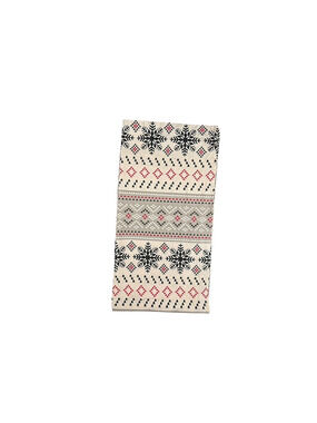 Winter Themed Fabric Shower Curtain Snowflakes Holiday Christmas Cotton
